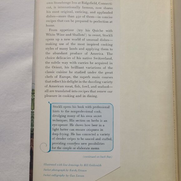 Splendid Fare, The Albert Stockli Cookbook by Albert Stockli, 1970, Hardcover - Picture 4 of 7